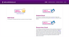 Desktop Screenshot of mail.sunderland.ac.uk