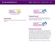 Tablet Screenshot of mail.sunderland.ac.uk