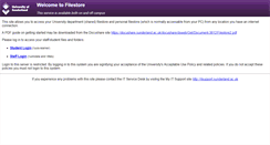 Desktop Screenshot of filestore.sunderland.ac.uk